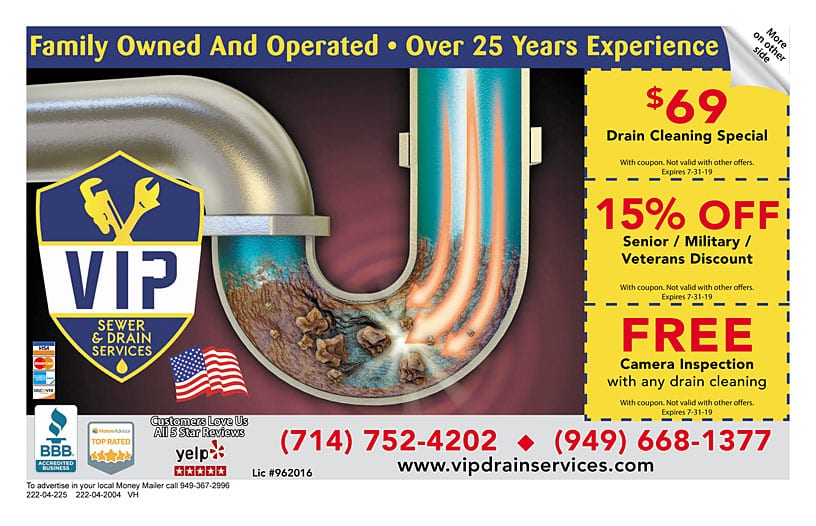 Drain Services Coupons and Savings VIP Sewer & Drain Services