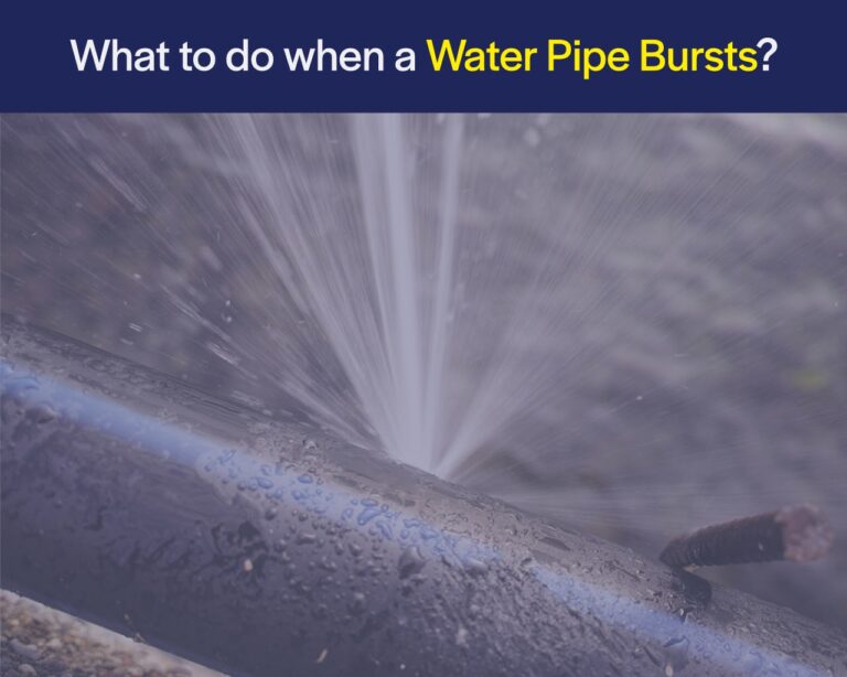 water pipe burst