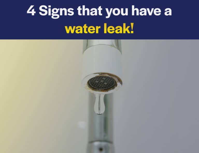 Signs that you have a water leak