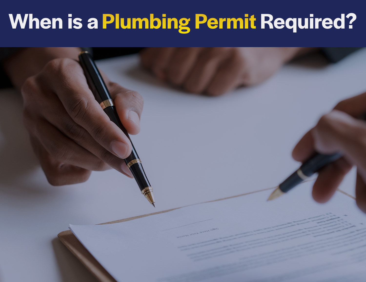 When is a plumbing permit required?