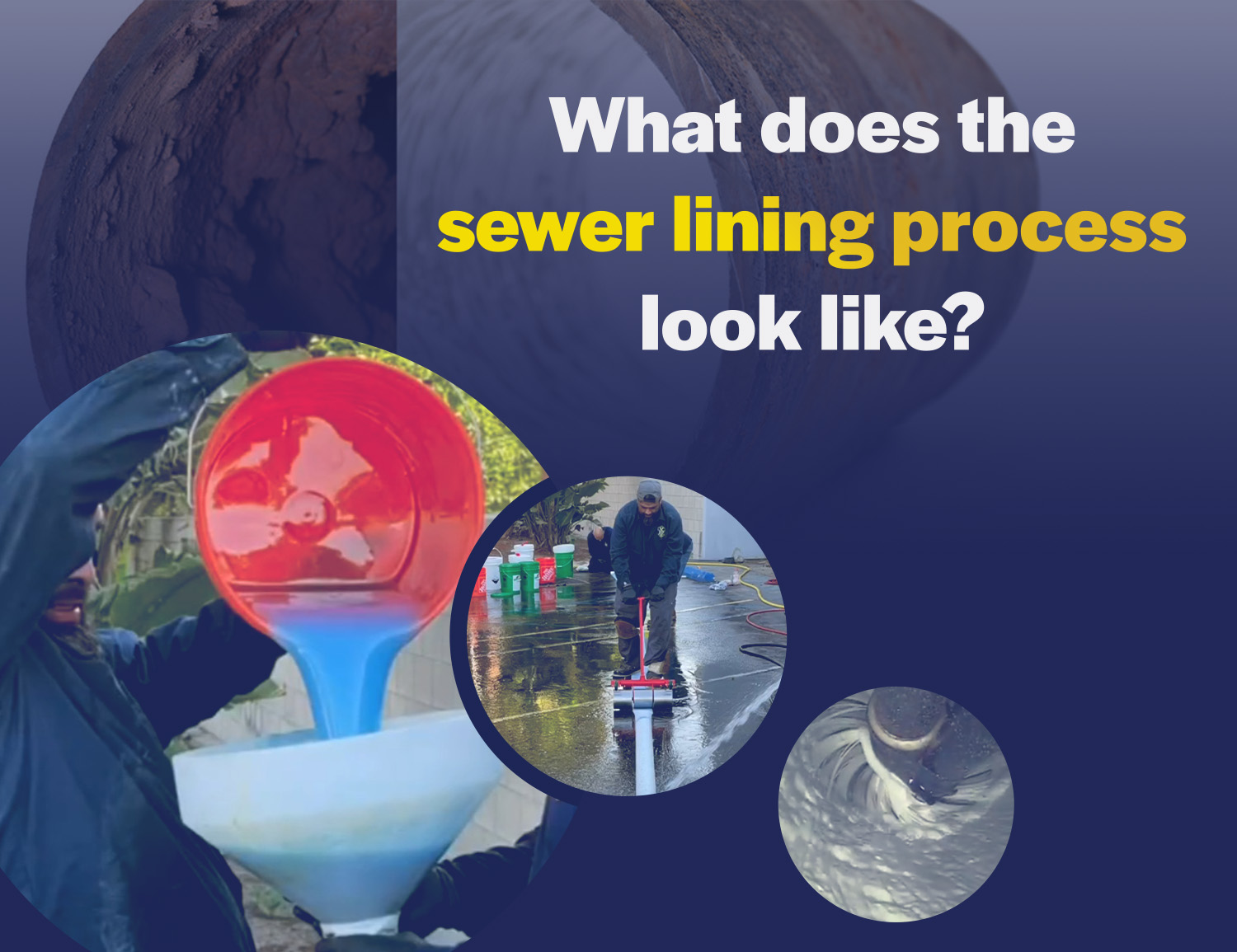 sewer lining process