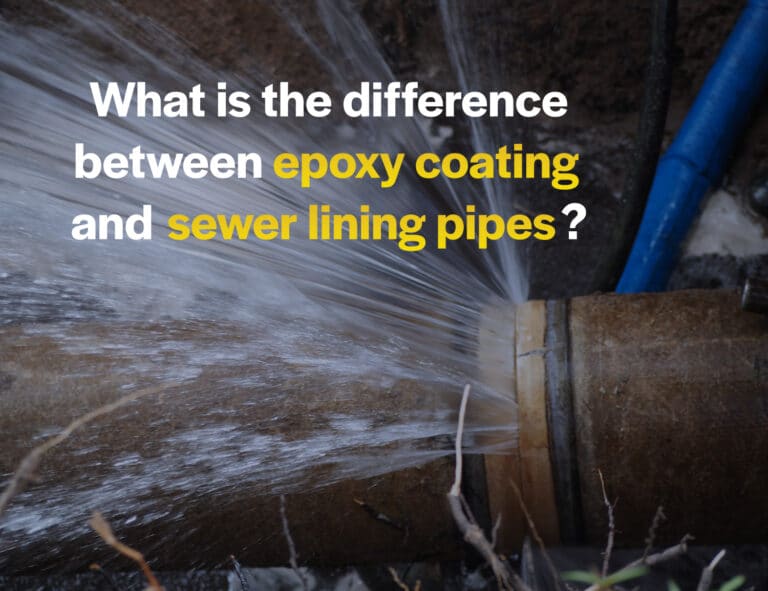 What is the difference between epoxy coating and sewer lining pipes?