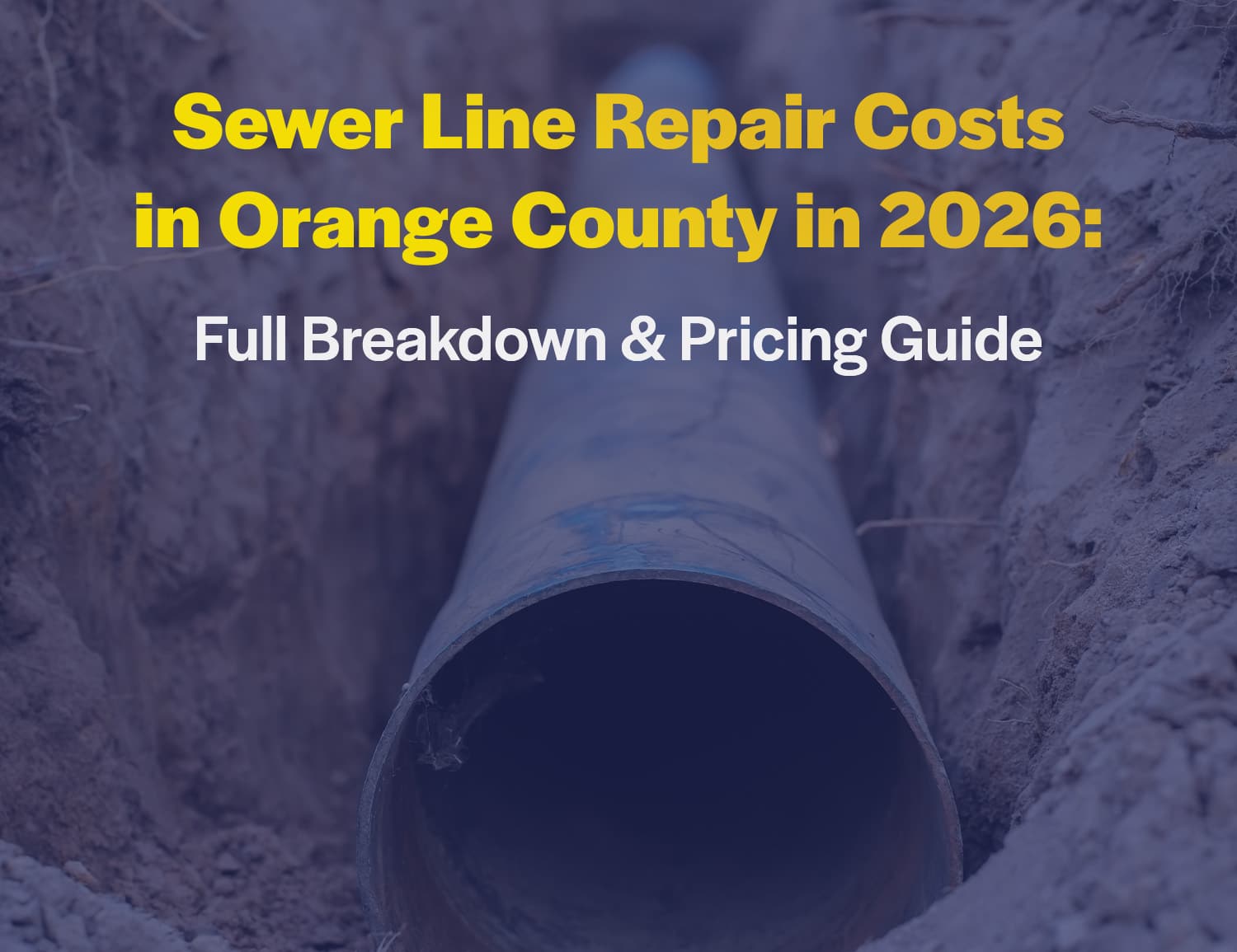 sewer line repair cost Orange County