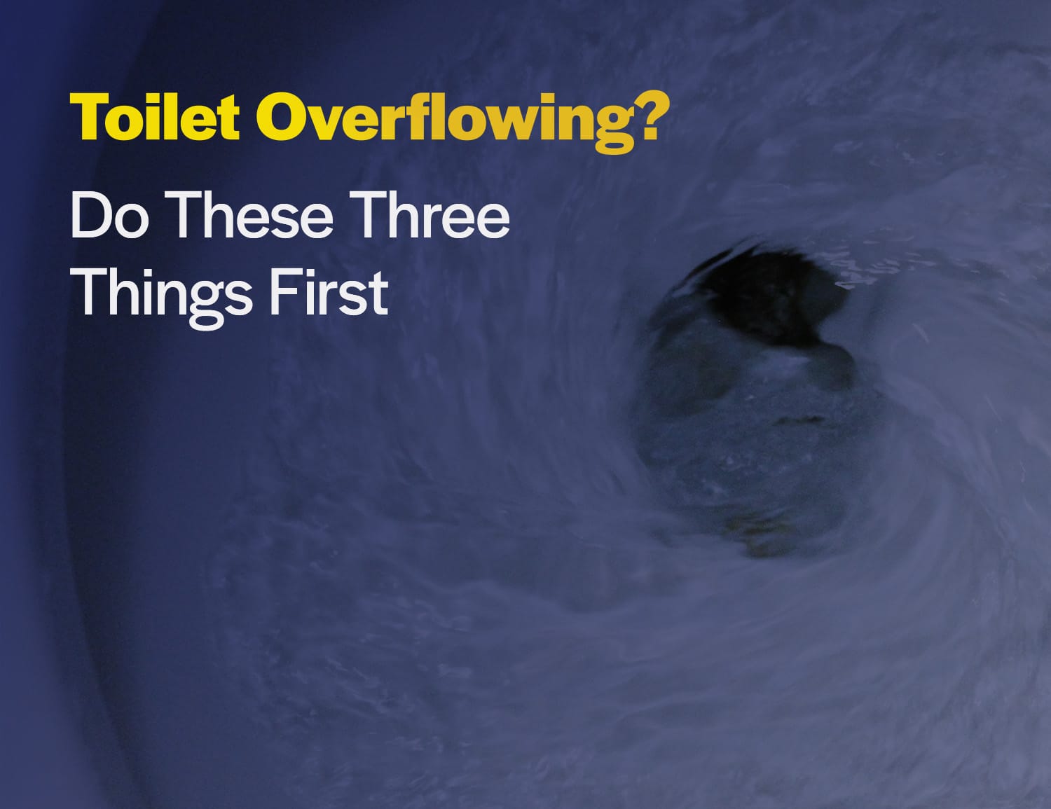 toilet overflowing